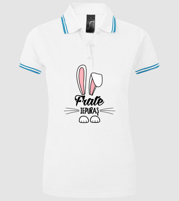 iepuraș frate model alb pe tricou