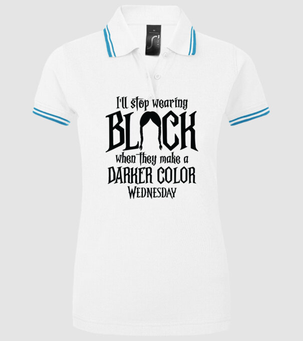 ill stop wearing black model alb pe tricou