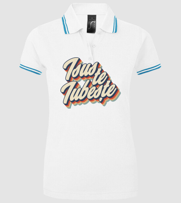Isus te iubește model alb pe tricou