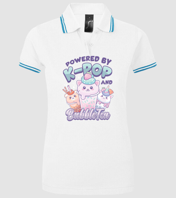 K-POP BUBBLE TEA model alb pe tricou