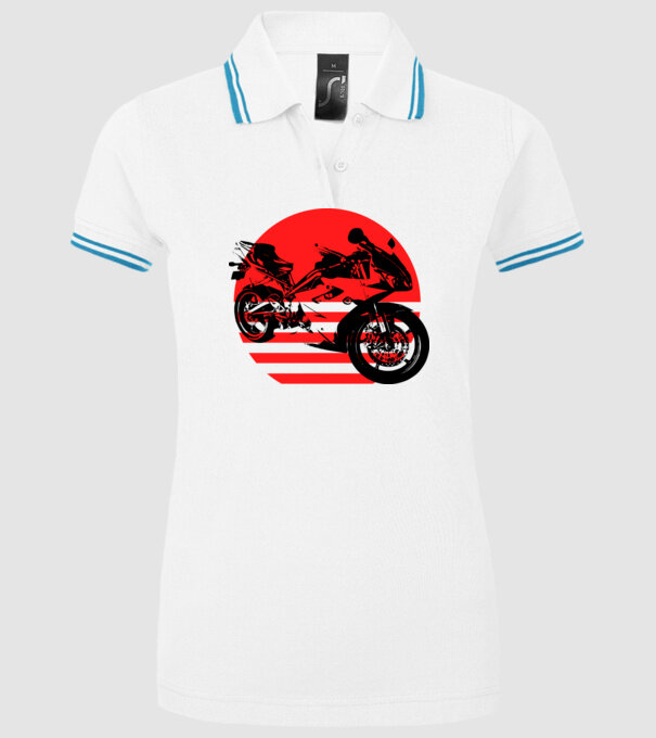 Katana model alb pe tricou