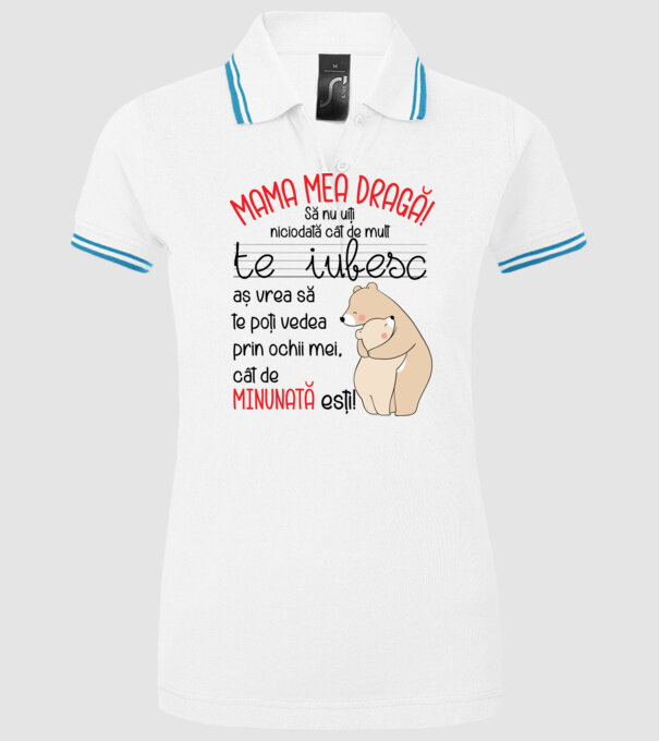 Mama Cât de minunat ești model alb pe tricou