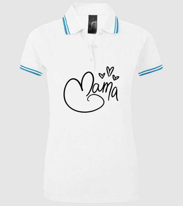 mama model alb pe tricou