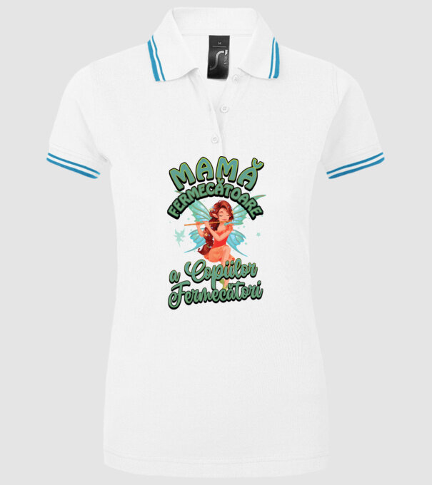 Mamă fermecătoare a copiilor fermecători model alb pe tricou