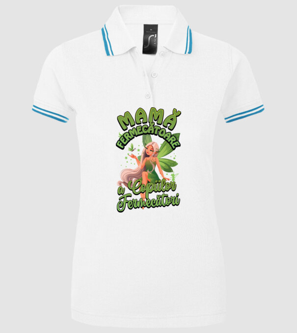 Mamă fermecătoare a copiilor fermecătorit model alb pe tricou
