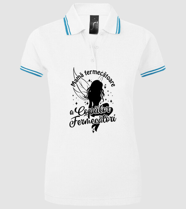 Mamă fermecătoare a copiilor fermecători model alb pe tricou