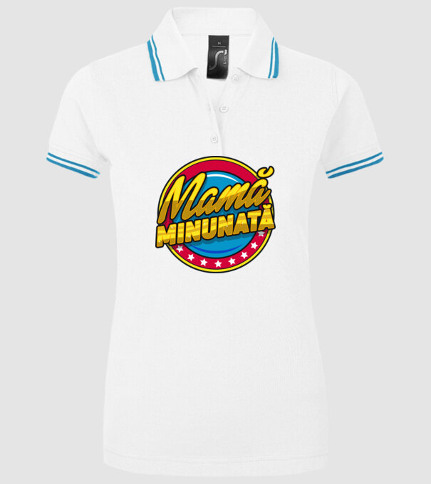 mamă minunată model alb pe tricou