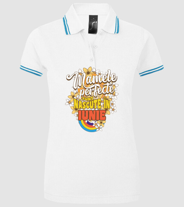 Mamele perfecte sunt născute în iunie. model alb pe tricou