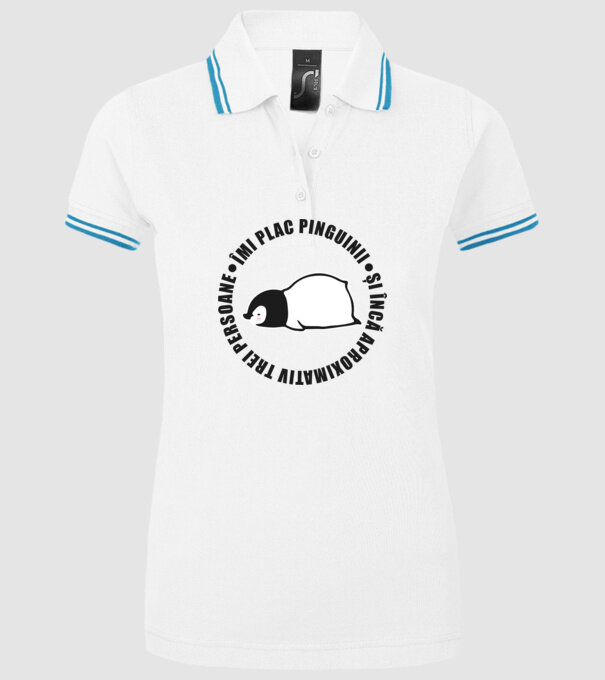 Îmi plac pinguinii - și încă aproximativ trei persoane model alb pe tricou
