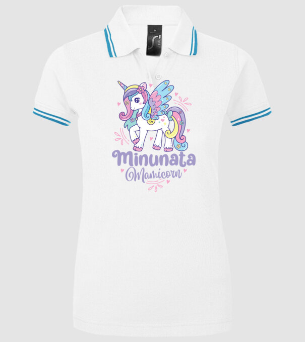 Minunata Mamicorn model alb pe tricou