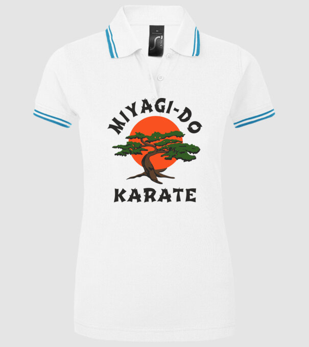 Miyagi-do karate cobra kai model alb pe tricou