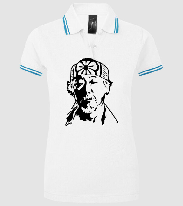 Miyagi head cobra kai model alb pe tricou
