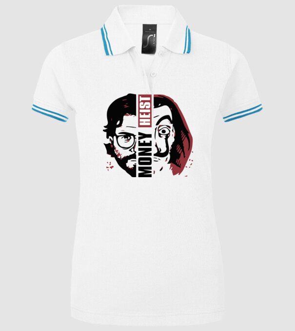 money heist professor model alb pe tricou