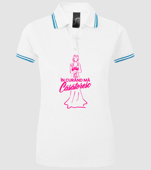 În curând mă căsătoresc model alb pe tricou