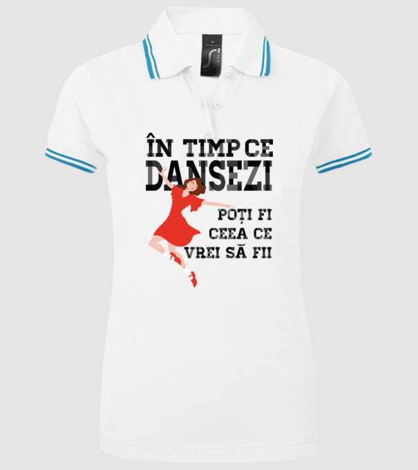 n timp ce dansezi poți fi ceea ce vrei să fii - în acel moment ,D2509335 model alb pe tricou