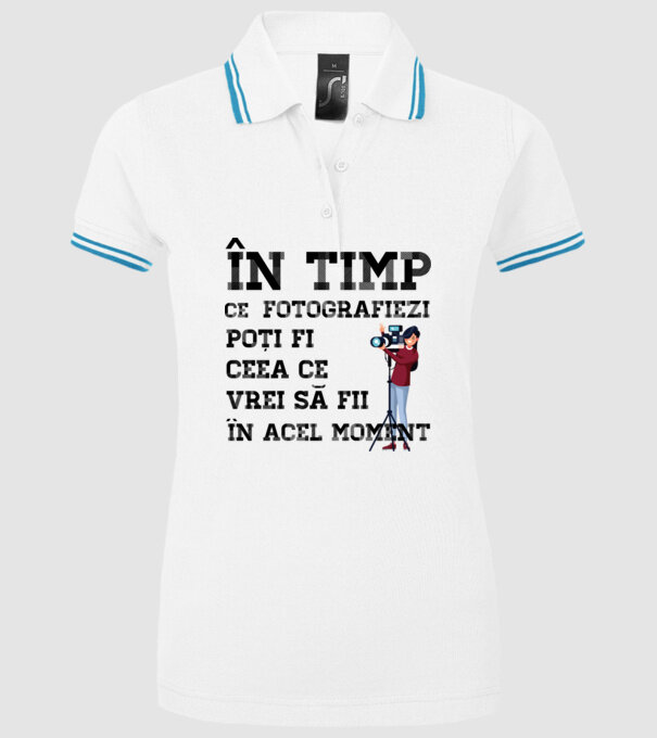 în timp ce fotografiezi poți fi ceea ce vrei să fii - în acel moment model alb pe tricou