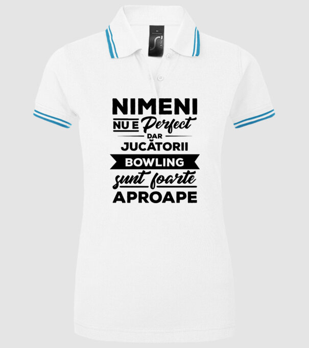 nimeni nu e perfect, dar jucătorii bowling sunt foarte aproape model alb pe tricou