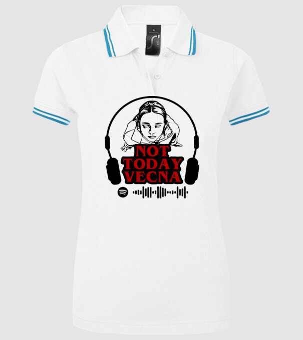 not today vecna model alb pe tricou