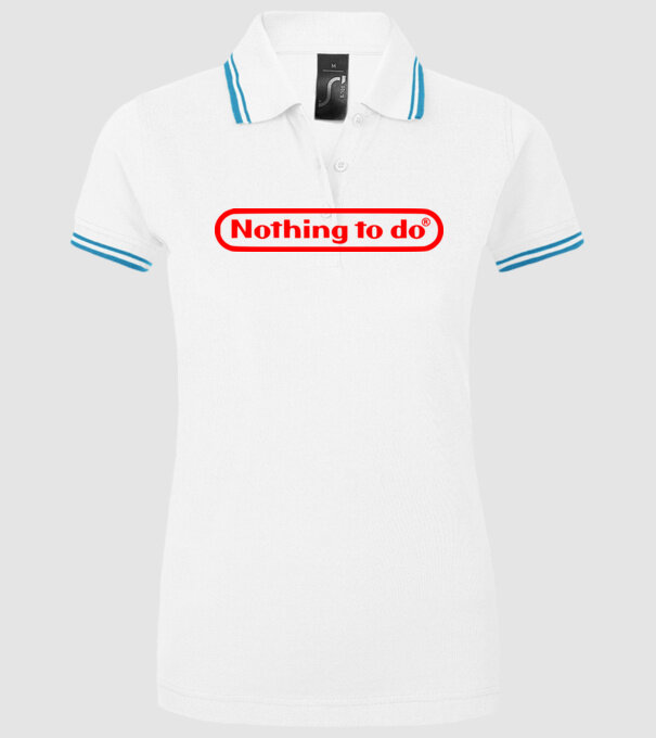 Nothing to do model alb pe tricou