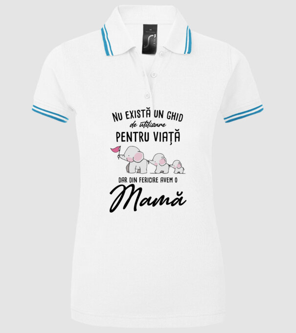 Nu există un ghid de utilizare pentru viață, dar din fericire avem o mamă model alb pe tricou