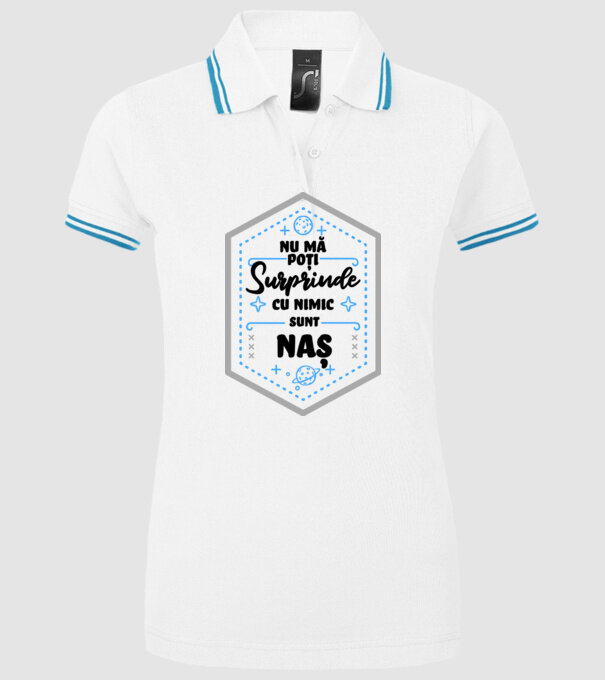 Nu mă poți surprinde cu nimic, sunt nașă model alb pe tricou