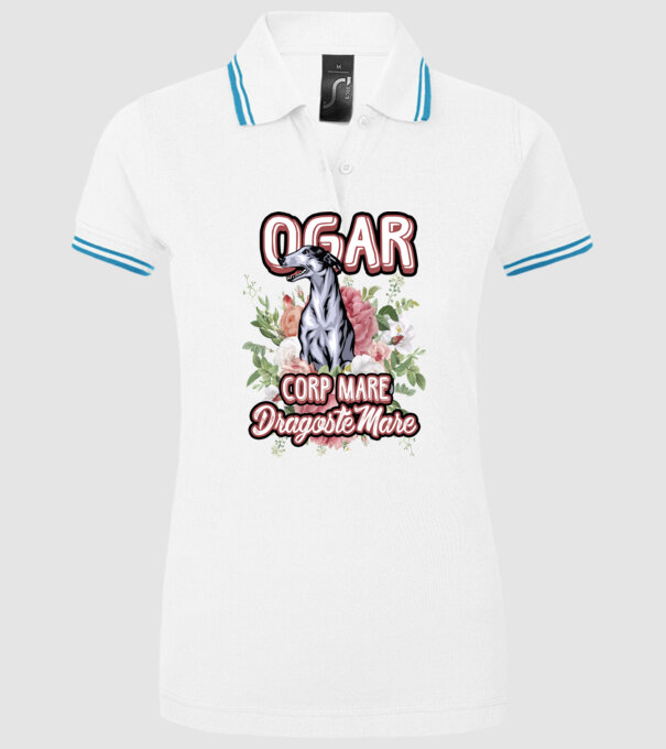 Ogar - picioare lungi dragoste multă model alb pe tricou