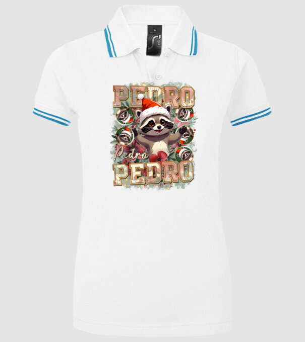 Pedro pedro flower xmas model alb pe tricou