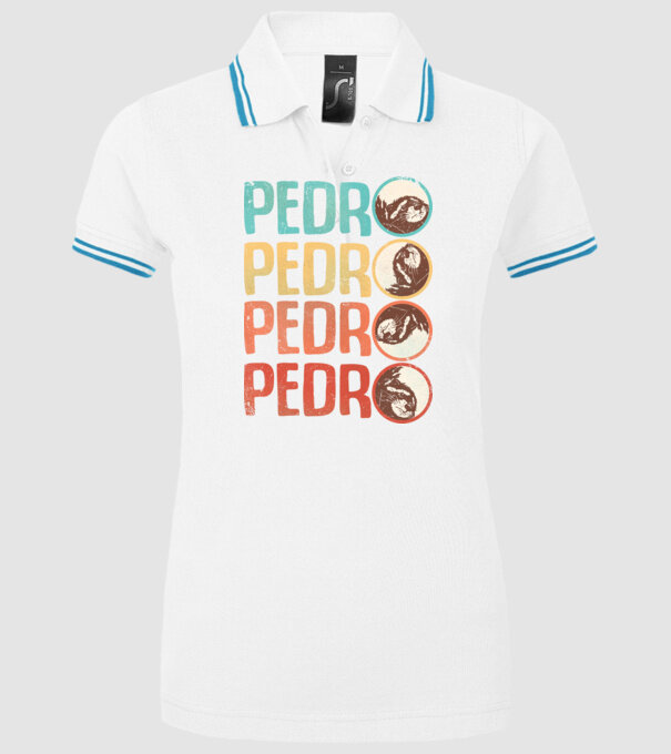 Pedro Pedro retro model alb pe tricou