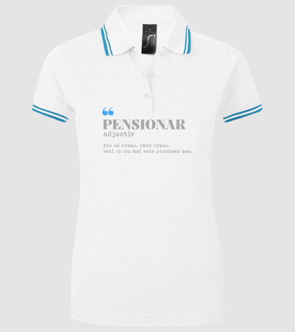 pensionar. adjectiv: fac ce vreau, când vreau. vezi și: nu mai este problema mea. model alb pe tricou