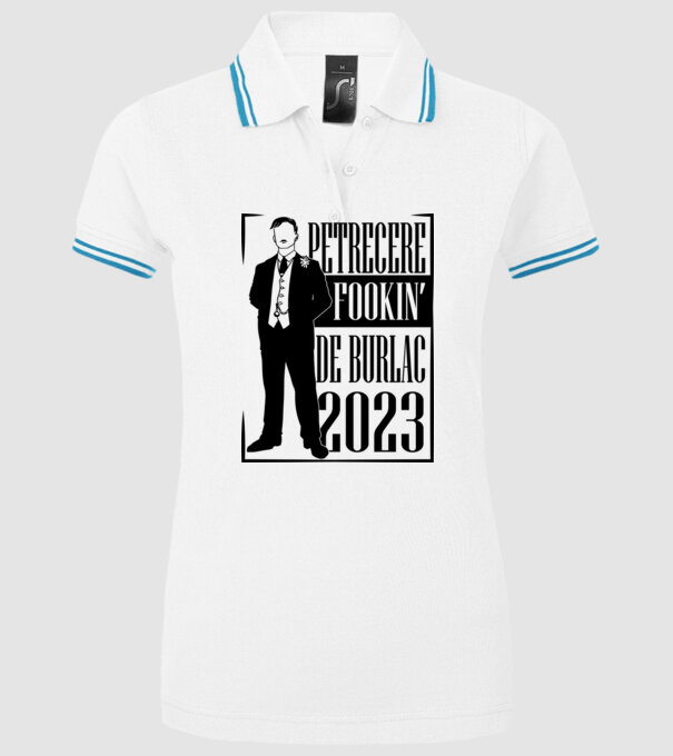Petrecere Fookin de burlac model alb pe tricou