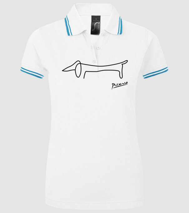 Picasso model alb pe tricou