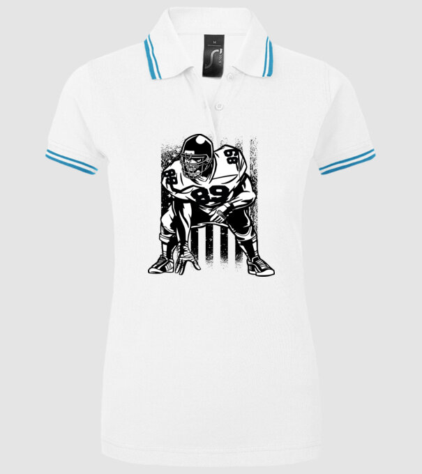 PLAYER model alb pe tricou