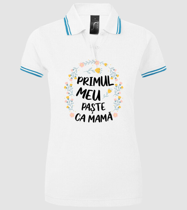 Primul meu Paște ca mamă model alb pe tricou