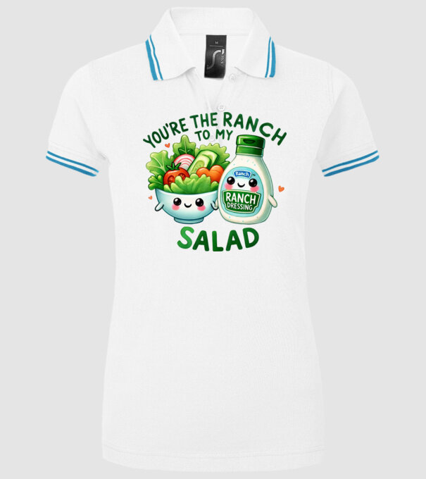 Ranch to my Salad model alb pe tricou