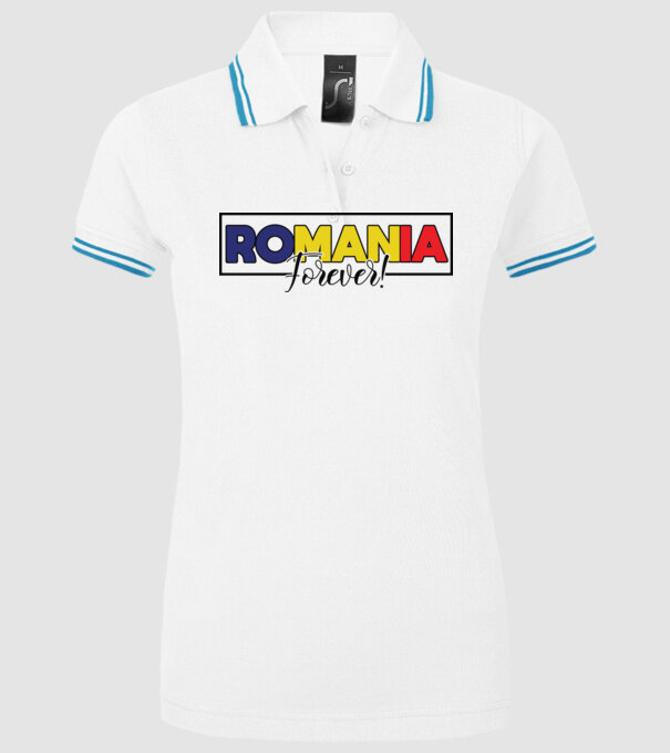 Romania forever model alb pe tricou