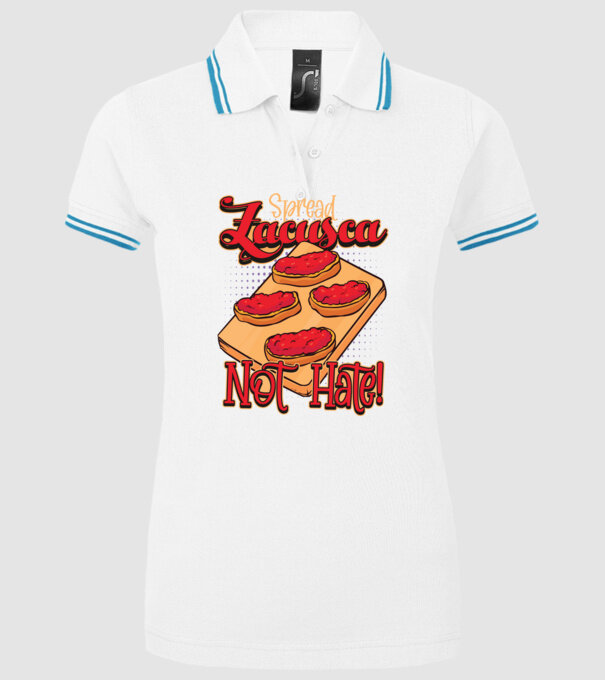 România Zacusca model alb pe tricou
