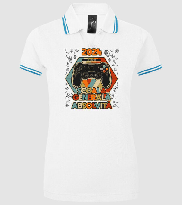 școala generală școala generală model alb pe tricou