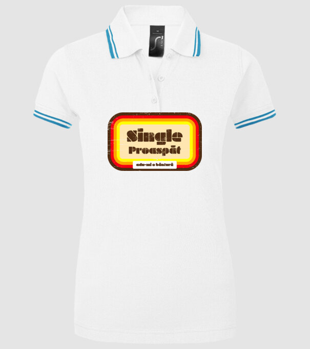 single proaspăt - adu-mi o băutură model alb pe tricou