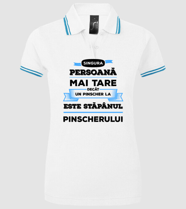 singura persoană mai tare decât un Husky este stăpânul Husky-ului model alb pe tricou