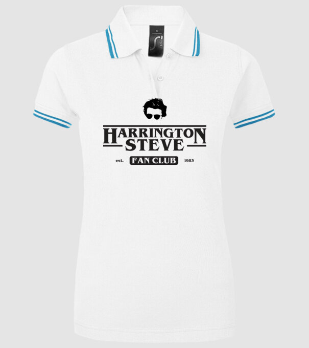 steve harrington fan club model alb pe tricou