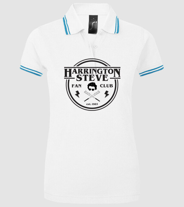 steve harrington fan club est 1983 model alb pe tricou