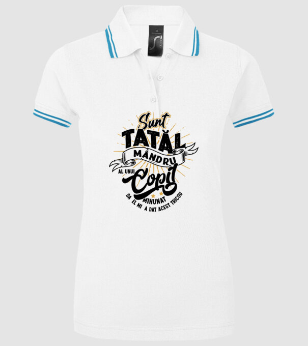 Sunt tatăl mândru al unui copil minunat - da, el mi-a dat acest tricou model alb pe tricou