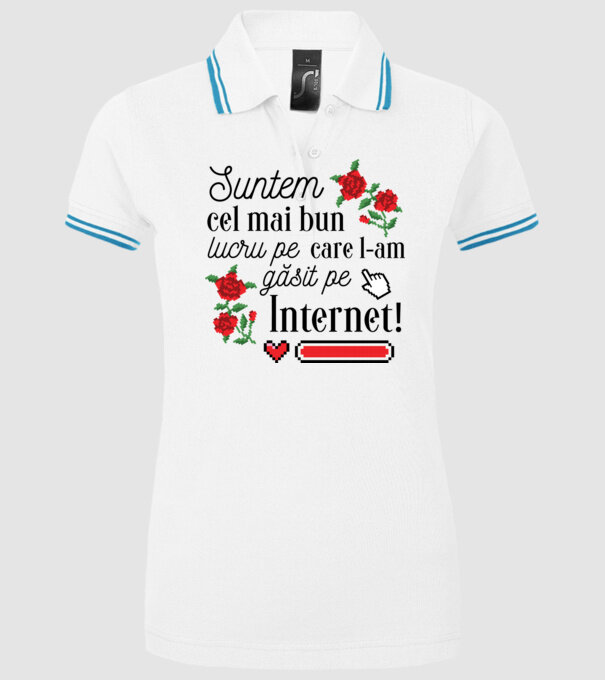 Suntem cel mai bun lucru pe care l-am găsit pe internet model alb pe tricou
