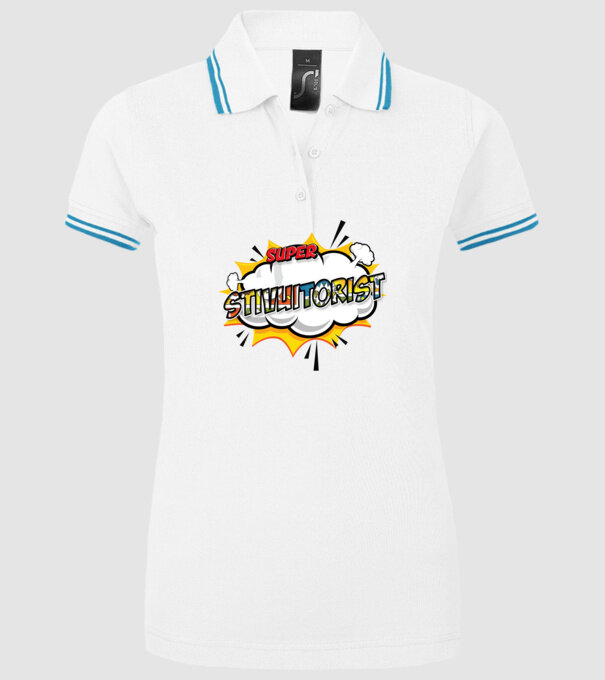 Super Stivuitorist model alb pe tricou