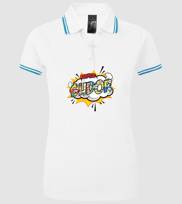 Super Sudor model alb pe tricou