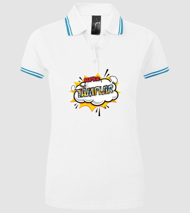 Super Tâmplar model alb pe tricou
