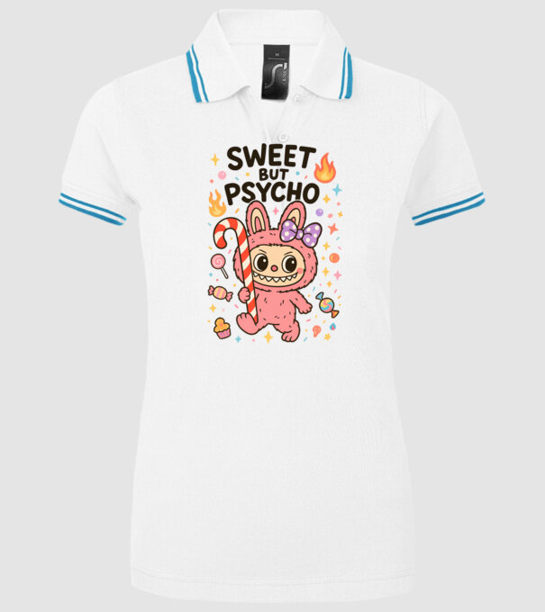 Sweet but psycho model alb pe tricou
