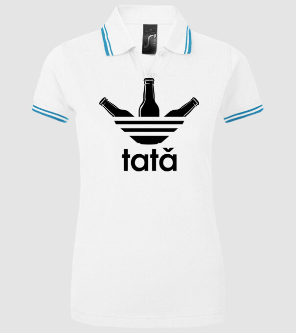 Tatadidas model alb pe tricou