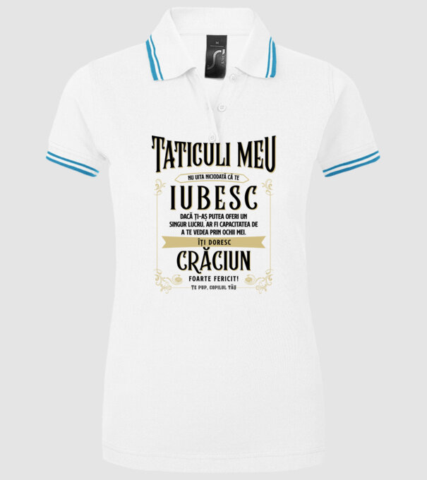 Tăticului meu - nu uita niciodată că te iubesc - dacă ți-aș putea oferi un singur lucru, ar fi capacitatea de a te vede model alb pe tricou