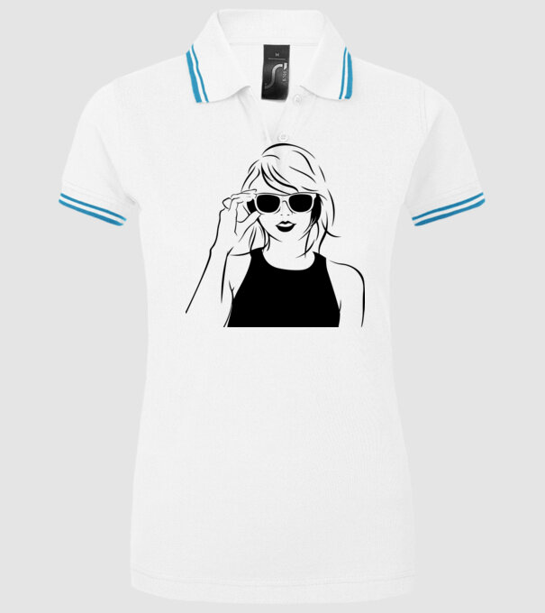 Taylor Swift model alb pe tricou